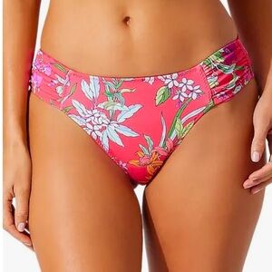Tommy Bahama Pink and White Gingham Bikini Bottom